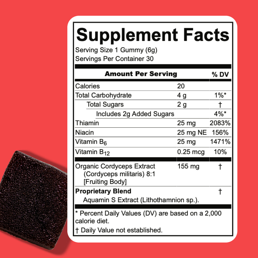 Move Mushroom Energy Gummies